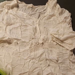 NWT XXL Old Navy Gauzy white peasant shirt.